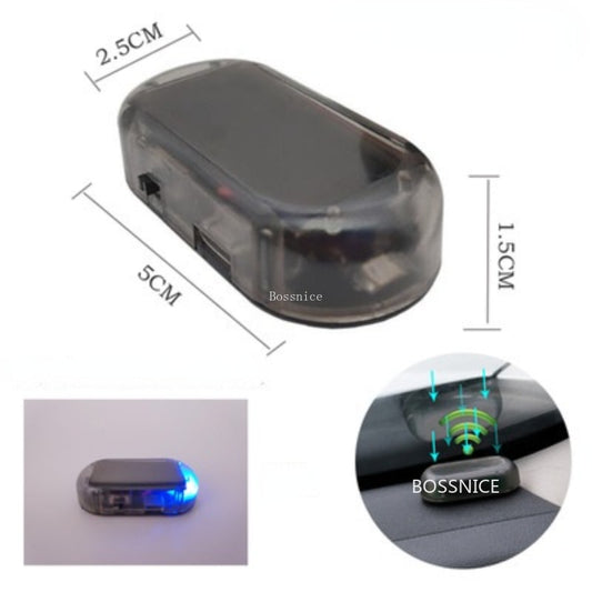 Solar-Powered LED Flashing Security Light for Car Theft Prevention